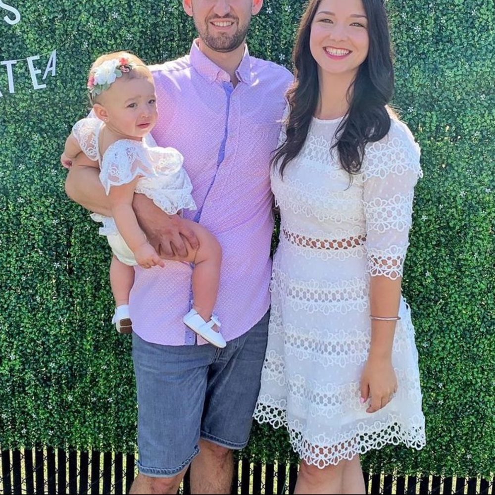 Vici White Lace Midi Dress